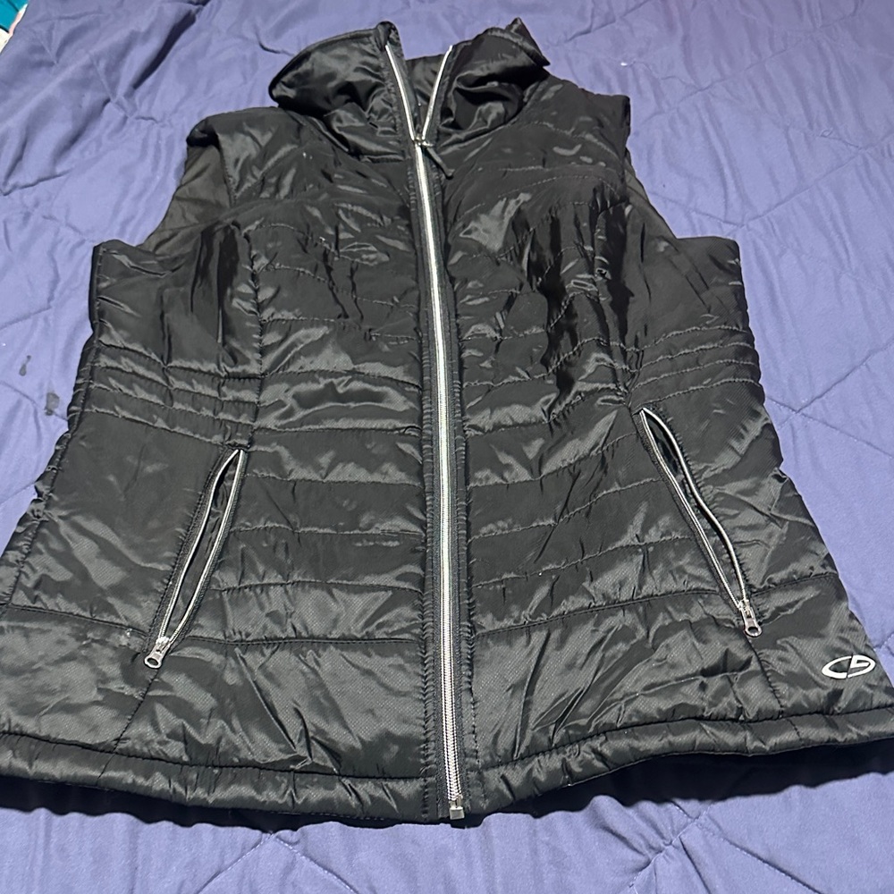 Champion Black Puffer Vest